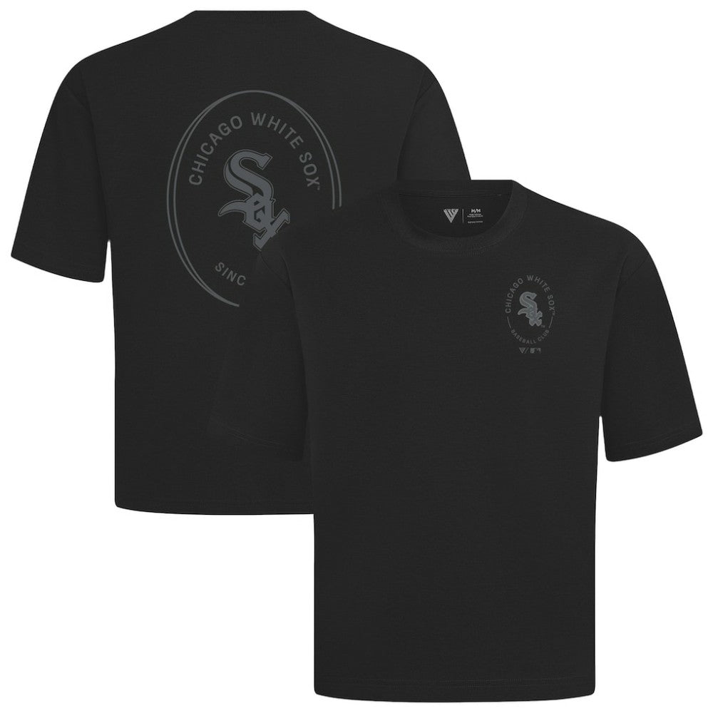 Chicago White Sox Levelwear Register Oversized Luxe Signature Knit T-Shirt - MLB T-shirts