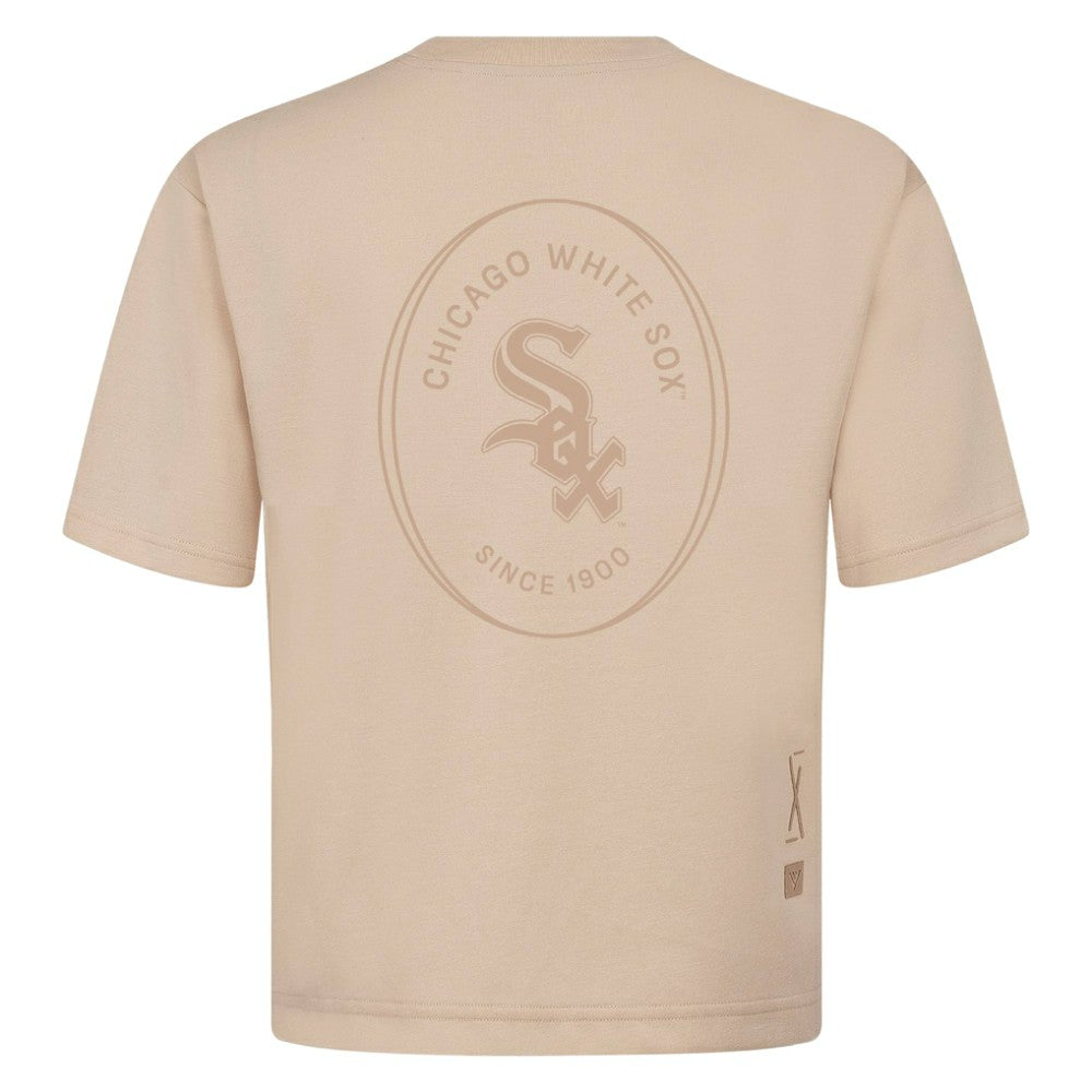 Chicago White Sox Levelwear Register Oversized Luxe Signature Knit T-Shirt - MLB T-shirts