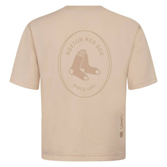Boston Red Sox Levelwear Register Oversized Luxe Signature Knit T-Shirt - MLB T-shirts