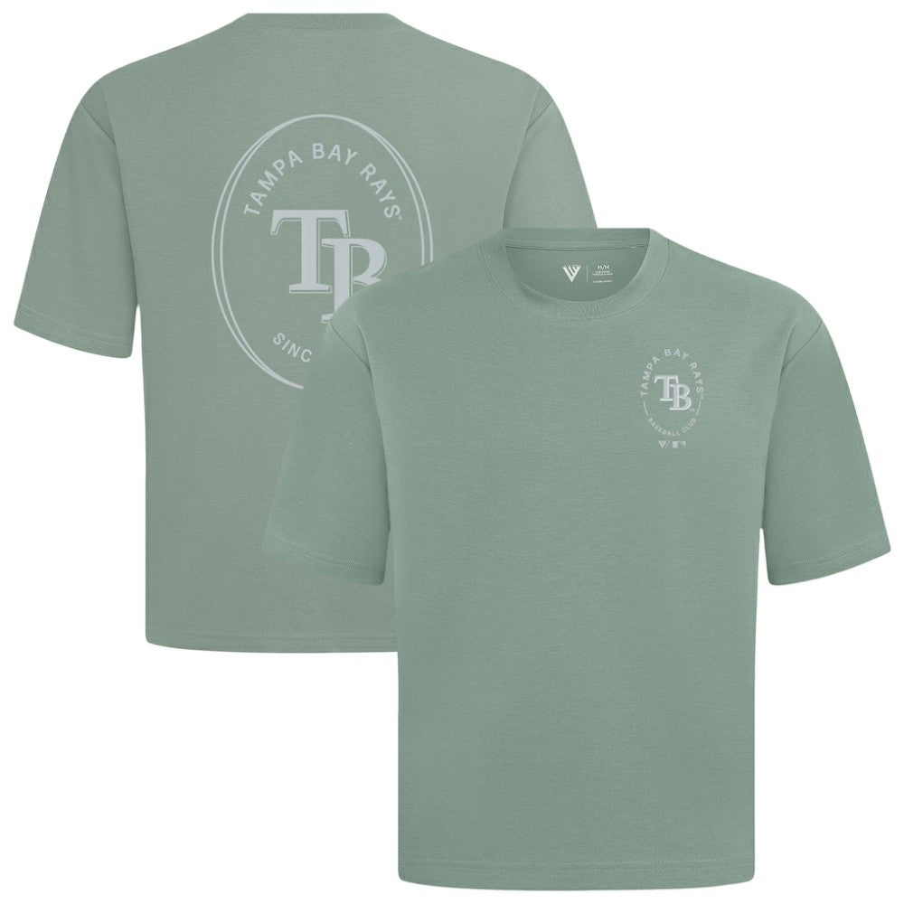 Tampa Bay Rays Levelwear Register Oversized Luxe Signature Knit T-Shirt - MLB T-shirts
