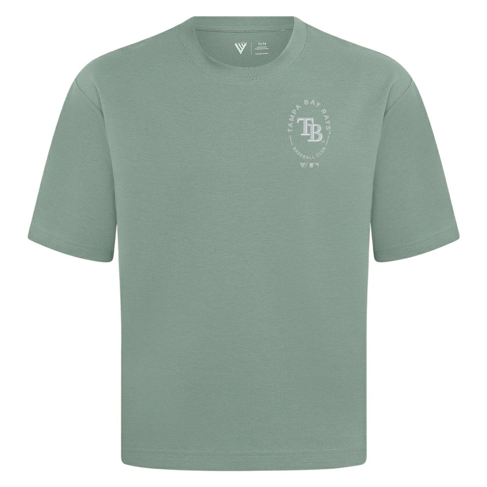 Tampa Bay Rays Levelwear Register Oversized Luxe Signature Knit T-Shirt - MLB T-shirts