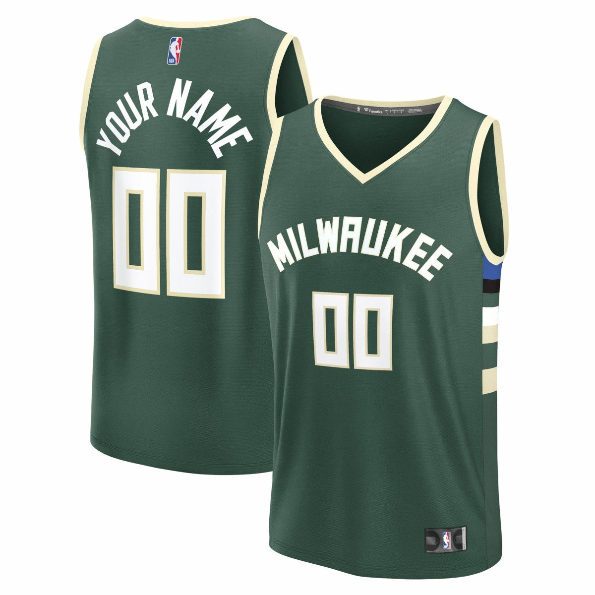 Green Milwaukee Bucks Fast Break Custom Jersey | NBA