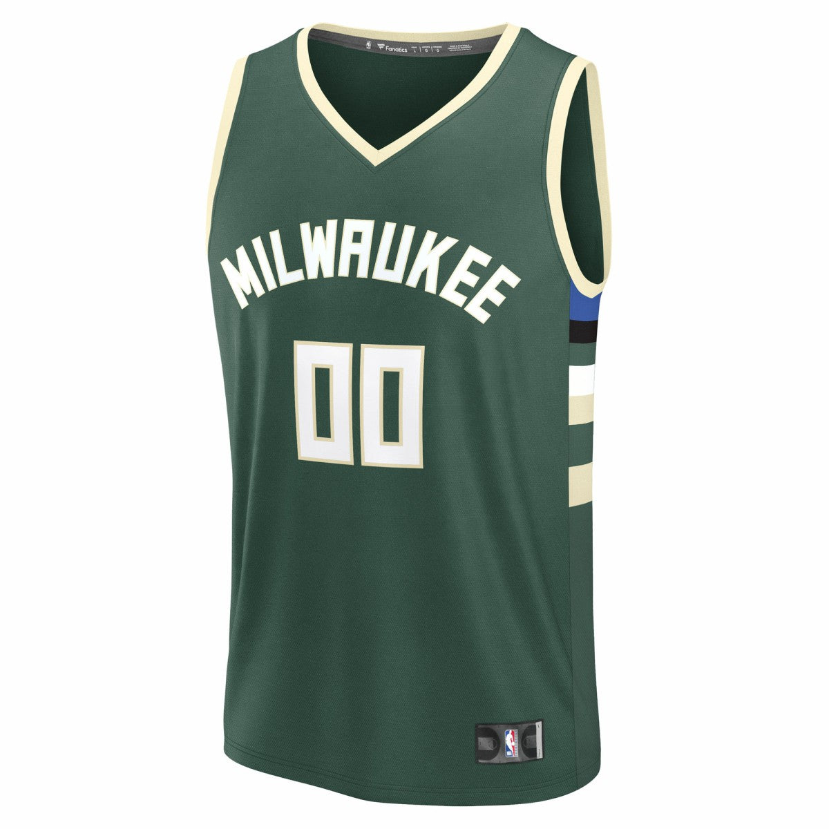 Green Milwaukee Bucks Youth Fast Break Custom Replica Jersey | NBA