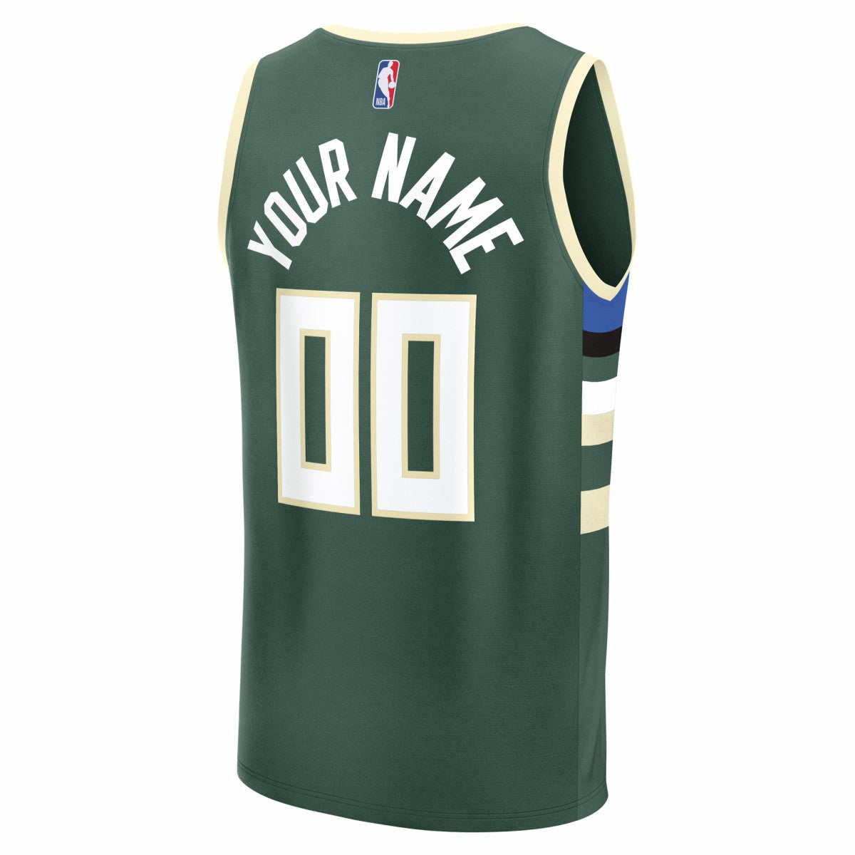 Green Milwaukee Bucks Youth Fast Break Custom Replica Jersey | NBA