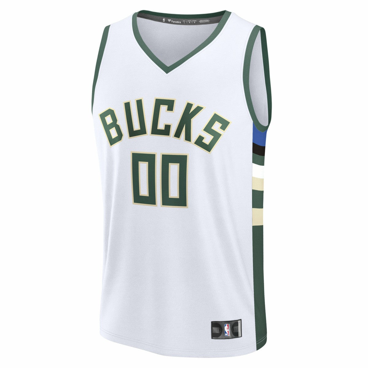 White Milwaukee Bucks Fast Break Custom Jersey | NBA