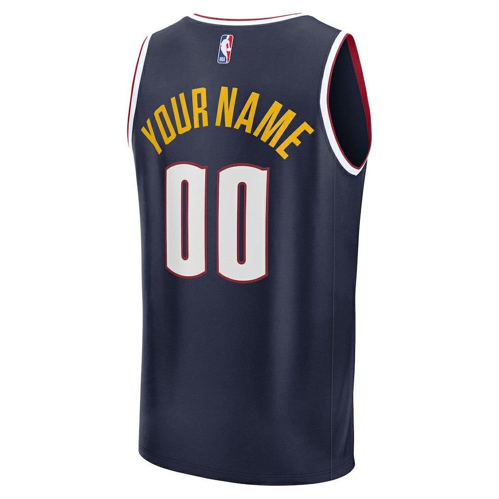 Navy Denver Nuggets Youth Fast Break Custom Replica Jersey sale | NBA