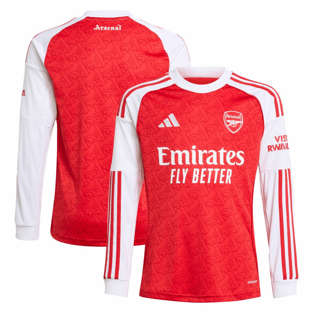 Arsenal Youth 2025/26 Home Replica Long Sleeve Jersey