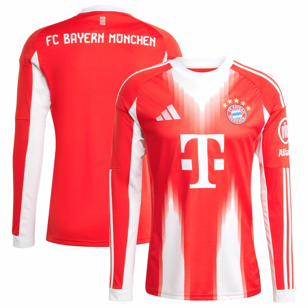 Bayern Munich 2025/26 Home Replica Long Sleeve Jersey