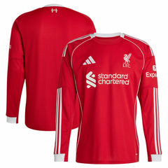 Liverpool 2025/26 Home Replica Long Sleeve Jersey