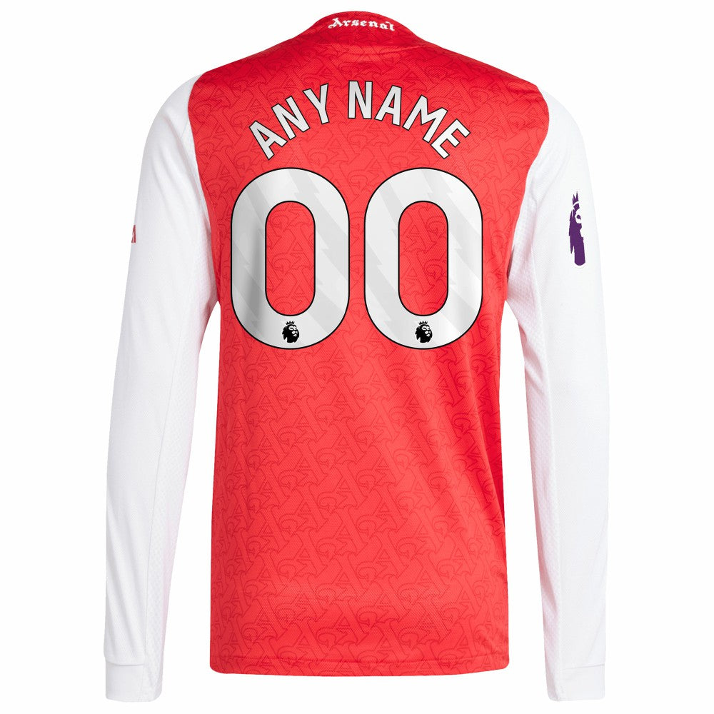 Arsenal 2025/26 Home Long Sleeve Custom Jersey