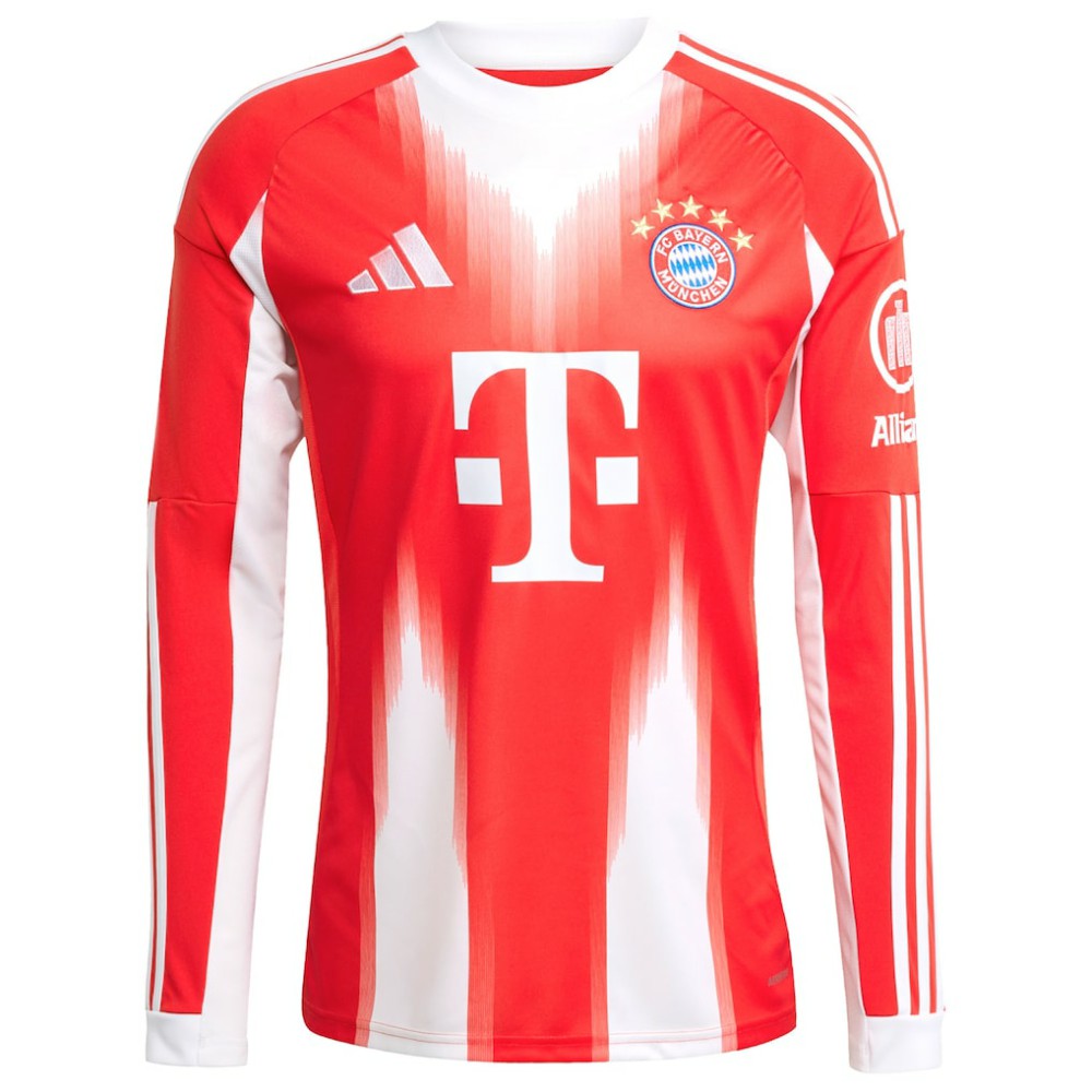 Bayern Munich 2025/26 Home Replica Long Sleeve Custom Jersey