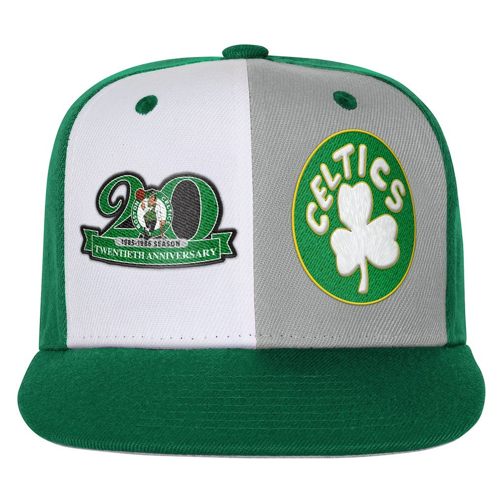 Kelly Green Boston Celtics Youth Anniversary Duo Front Snapback Hat | NBA