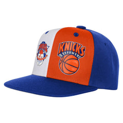 Blue New York Knicks Youth 50th Anniversary Duo Front Snapback Hat | NBA