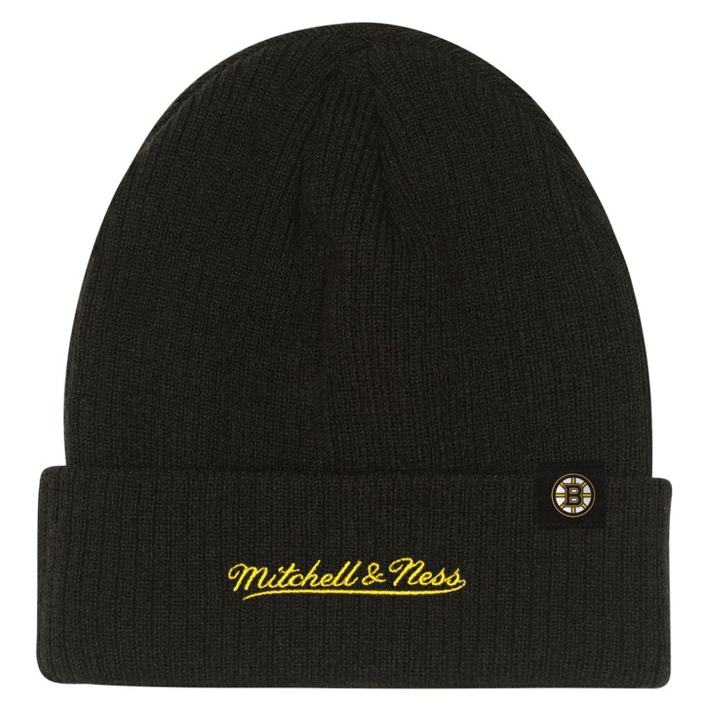 Boston Bruins Mitchell & Ness Youth Neon Line Lights Cuffed Knit Hat -  NHL Hats