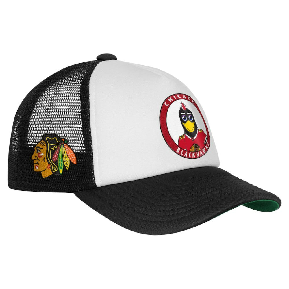 Chicago Blackhawks Mitchell & Ness Youth Mascot Adjustable Trucker Hat -  NHL Hats
