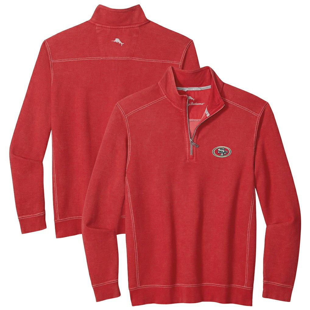 San Francisco 49ers Big & Tall Montego Bay Half-Zip Pullover | NFL Outlet
