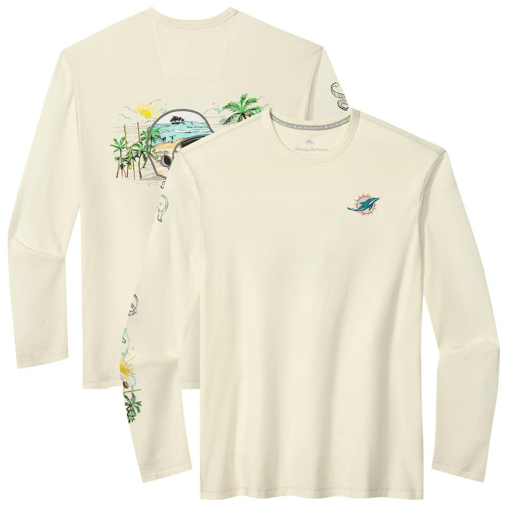 Miami Dolphins Oasis Endzone Lux Long Sleeve T-Shirt | NFL Near me