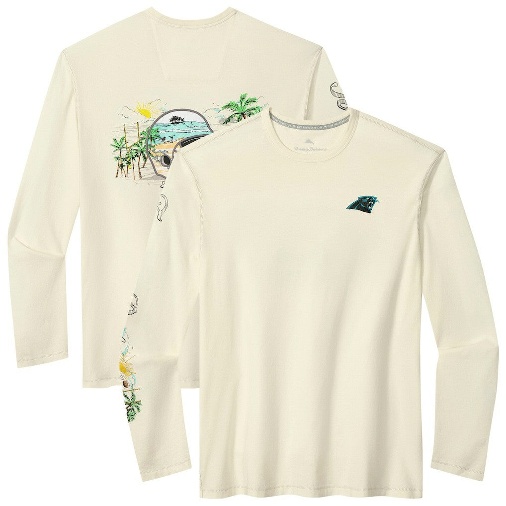 Carolina Panthers Oasis Endzone Lux Long Sleeve T-Shirt | NFL New