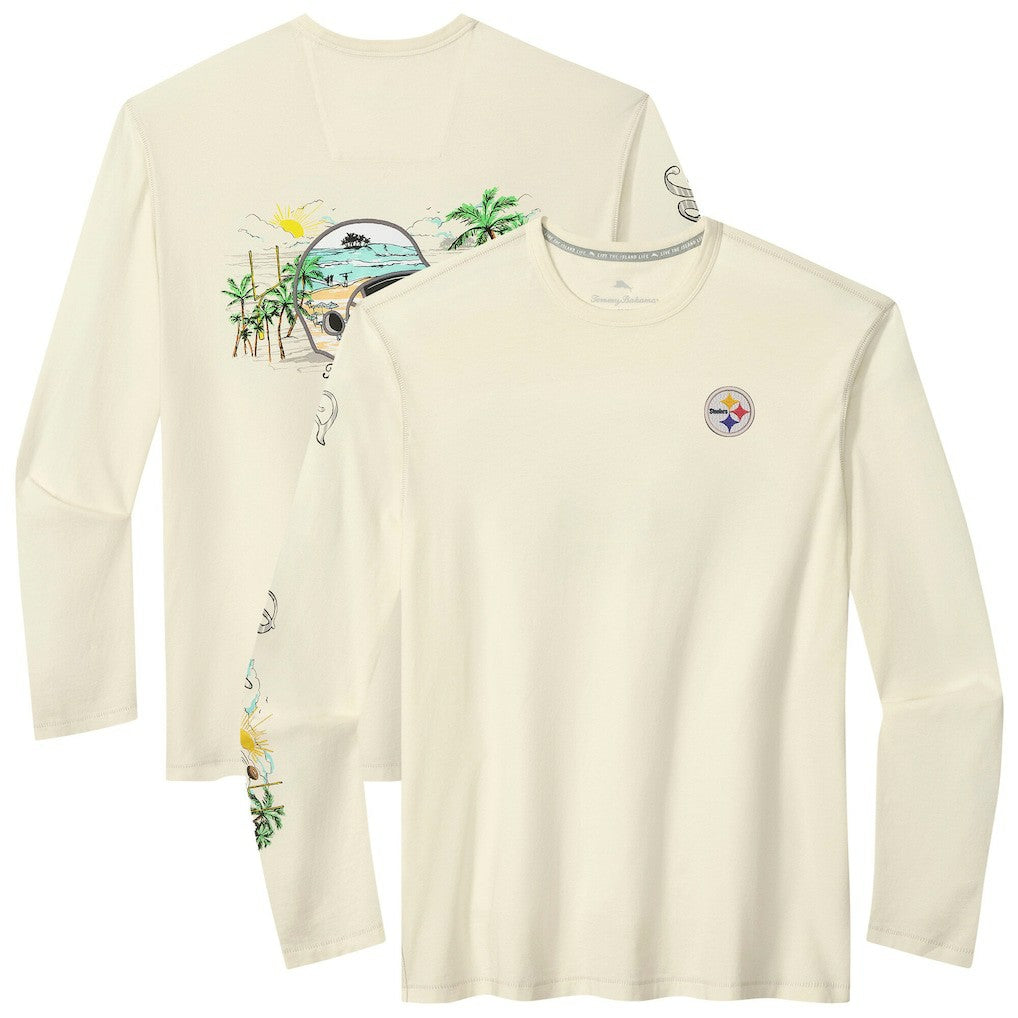 Pittsburgh Steelers Oasis Endzone Lux Long Sleeve T-Shirt | NFL Discount