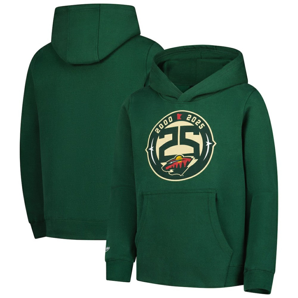 Minnesota Wild Mitchell & Ness Youth 25 Year Hoodie -  NHL Hoodies