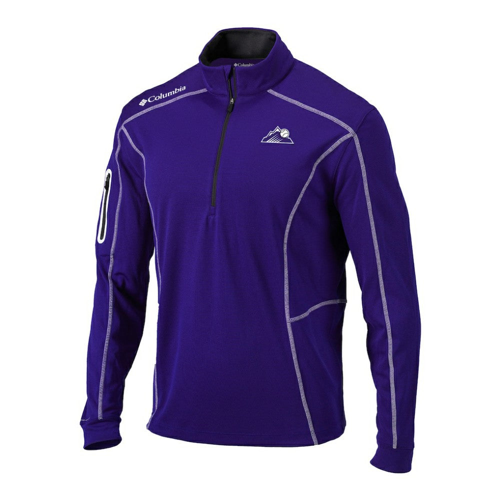 Colorado Rockies Columbia Omni-Wick Shotgun Quarter-Zip Pullover - MLB Pullover