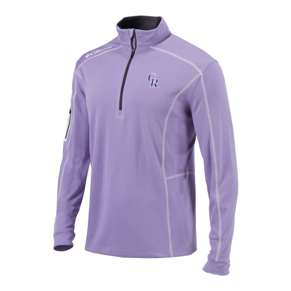 Colorado Rockies Columbia Omni-Wick Shotgun Quarter-Zip Pullover - MLB Pullover