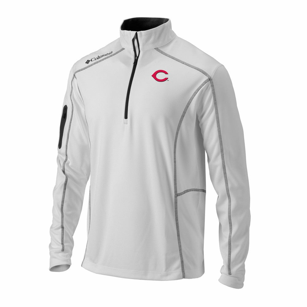 Cincinnati Reds Columbia Omni-Wick Shotgun Quarter-Zip Pullover - MLB Pullover