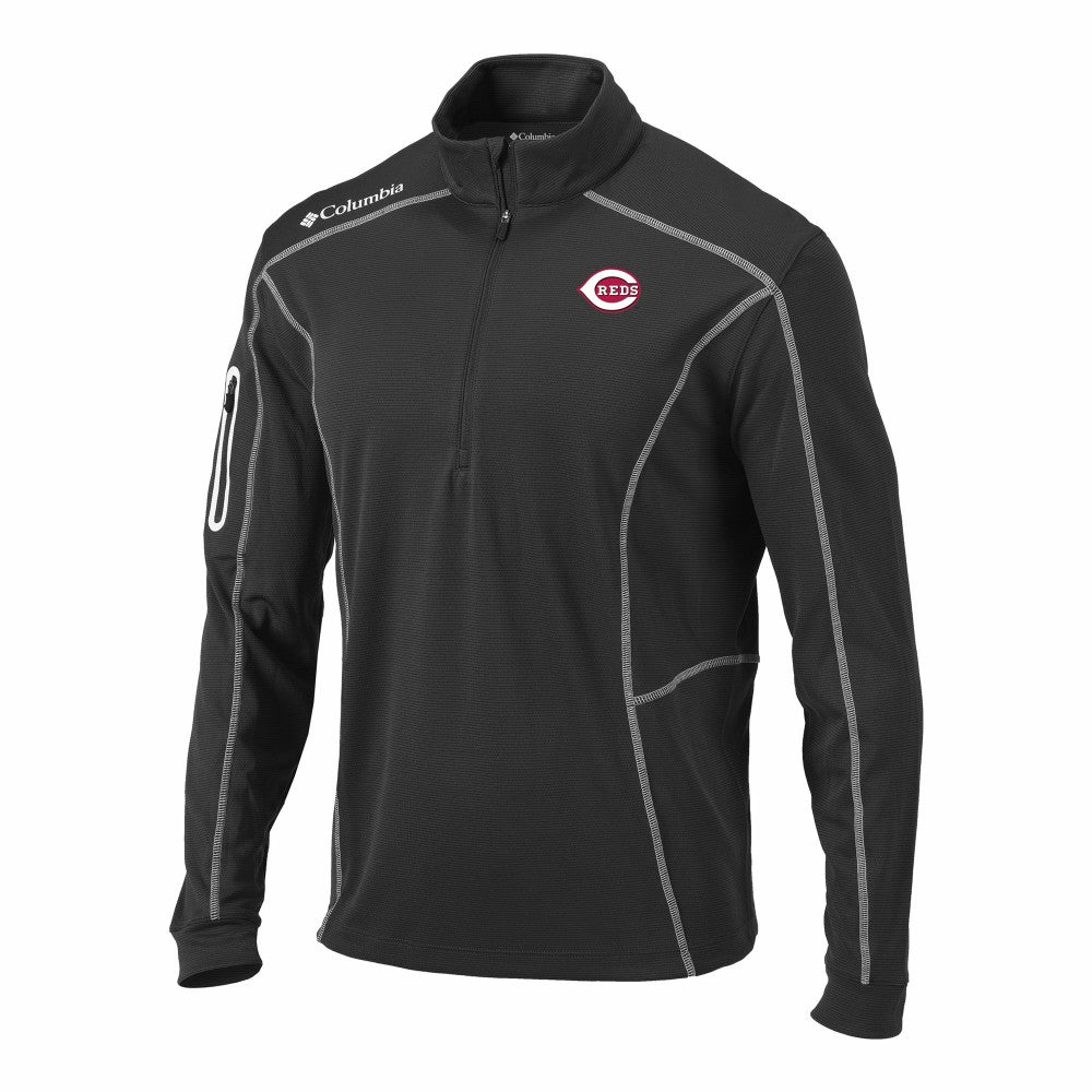 Cincinnati Reds Columbia Omni-Wick Shotgun Quarter-Zip Pullover - MLB Pullover