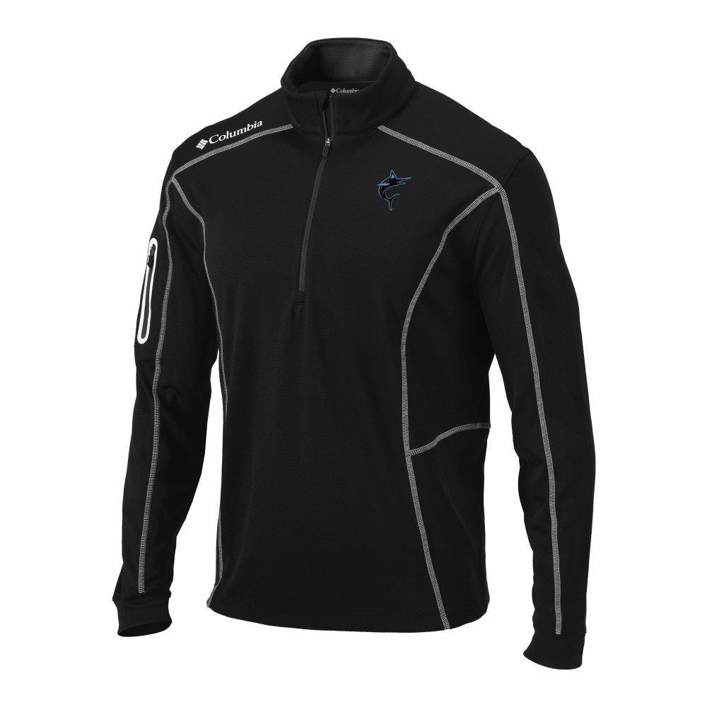Miami Marlins Columbia Omni-Wick Shotgun Quarter-Zip Pullover - MLB Pullover