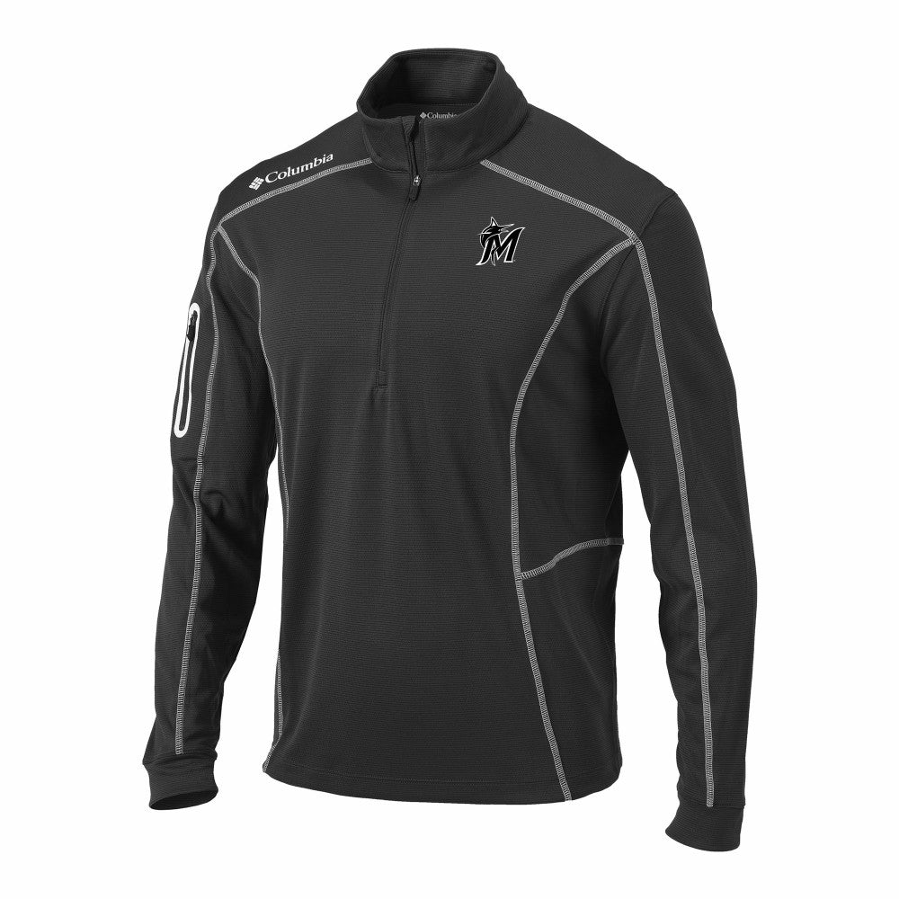 Miami Marlins Columbia Omni-Wick Shotgun Quarter-Zip Pullover - MLB Pullover