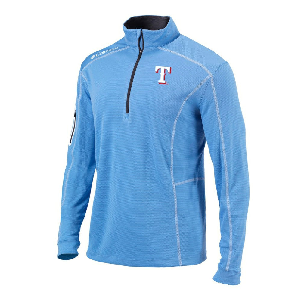 Texas Rangers Columbia Omni-Wick Shotgun Quarter-Zip Pullover - MLB Pullover