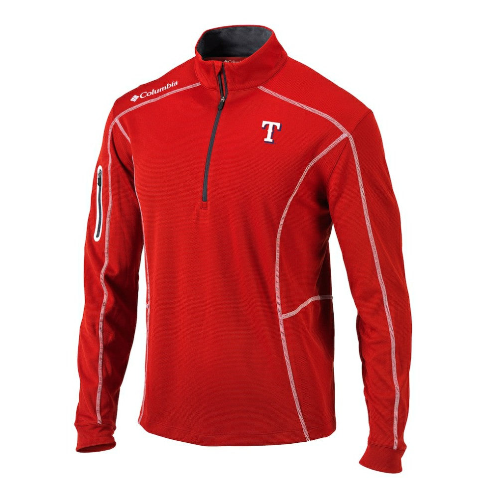 Texas Rangers Columbia Omni-Wick Shotgun Quarter-Zip Pullover - MLB Pullover