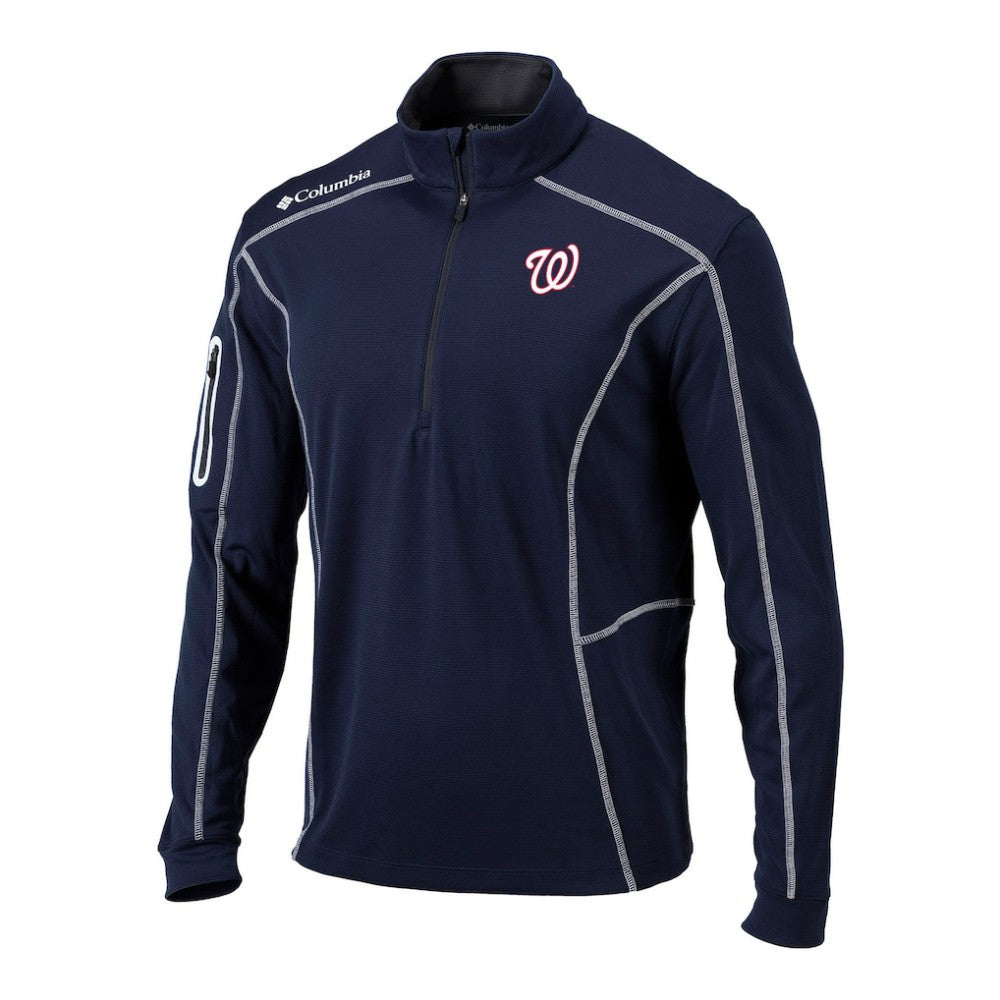 Washington Nationals Columbia Omni-Wick Shotgun Quarter-Zip Pullover - MLB Pullover