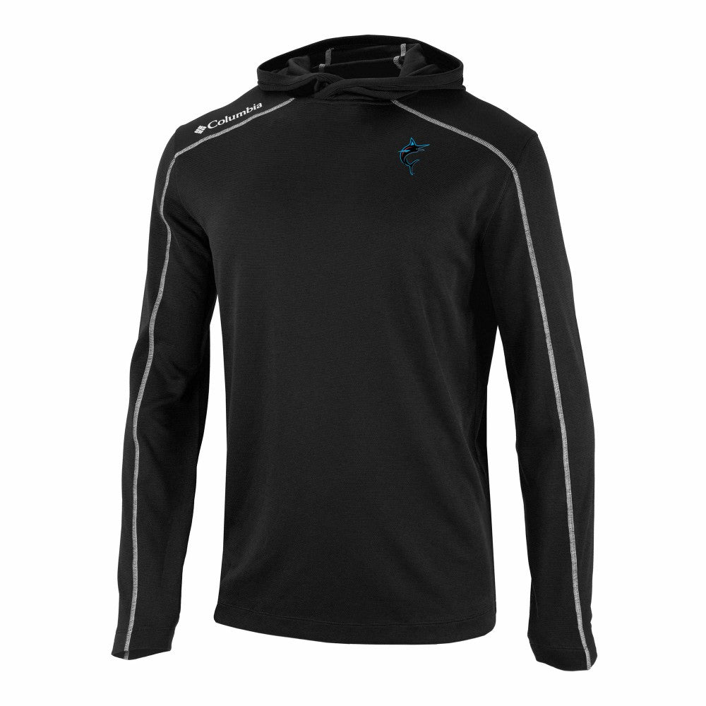 Miami Marlins Columbia Omni-Wick Shotgun Pullover Hoodie - MLB Hoodies