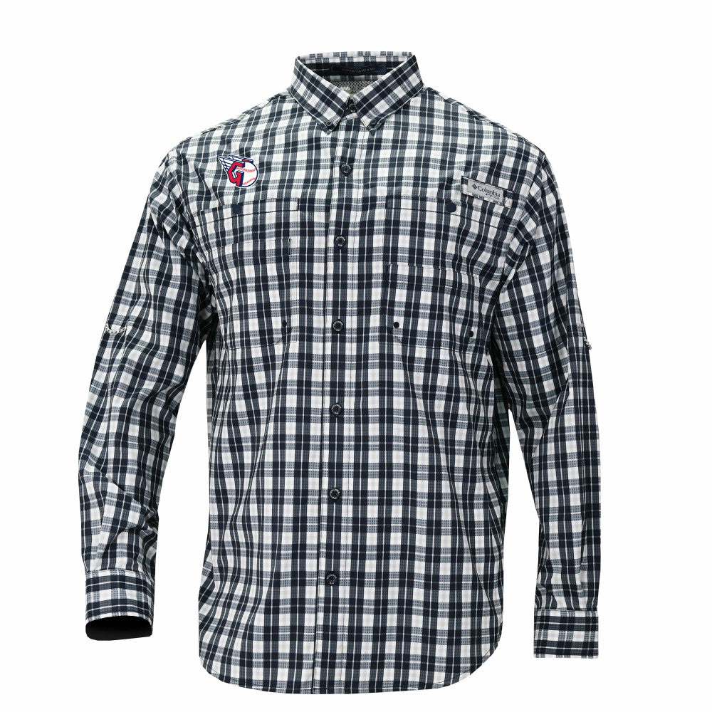 Cleveland Guardians Columbia Super Tamiami Omni-Shade Long Sleeve Button-Down Shirt - MLB