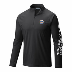 New York Mets Columbia Terminal Tackle Omni-Wick Raglan Quarter-Zip Pullover - MLB Pullover