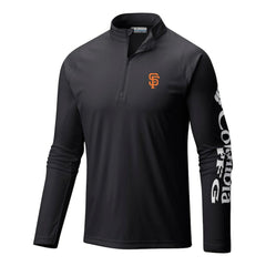 San Francisco Giants Columbia Terminal Tackle Omni-Wick Raglan Quarter-Zip Pullover - MLB Pullover