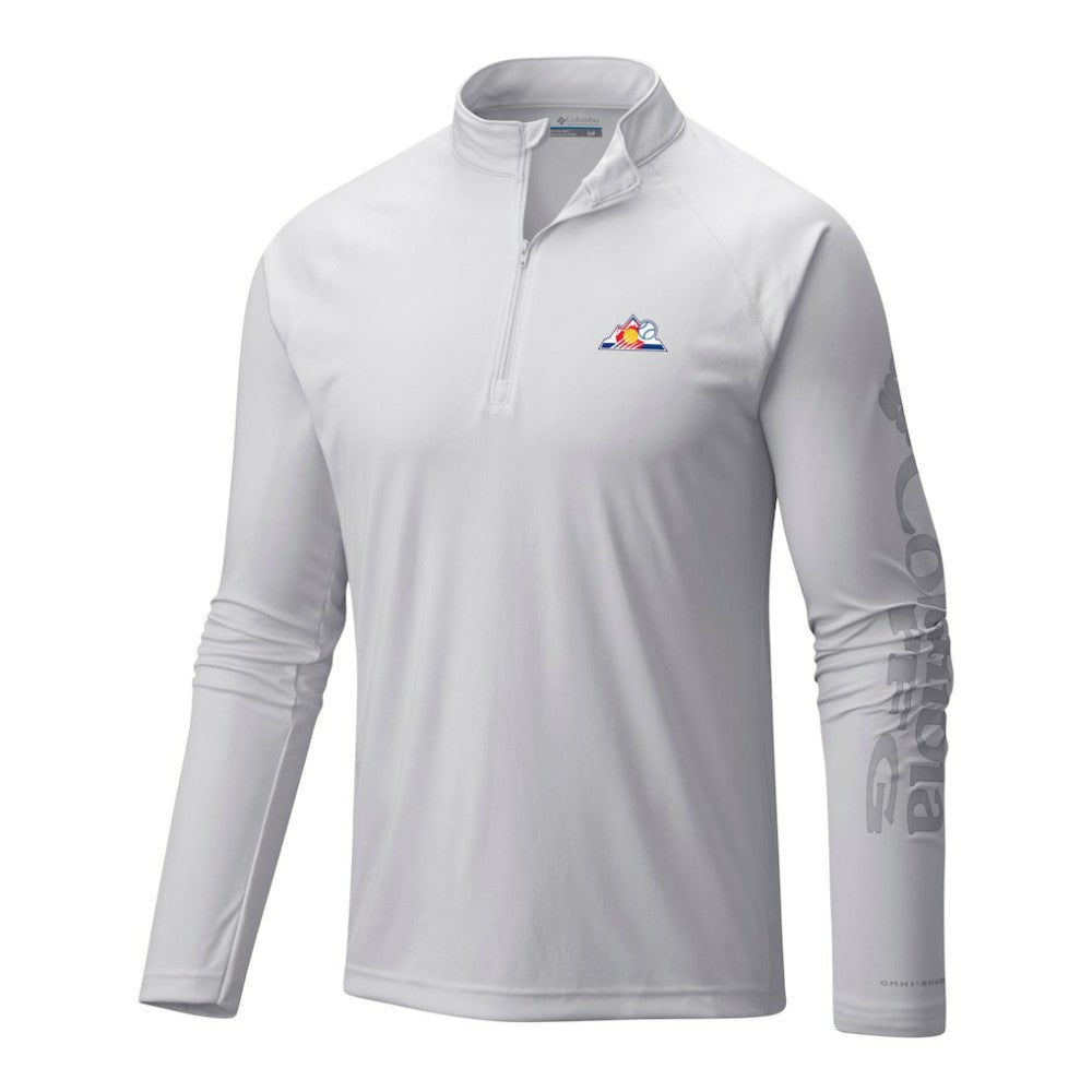 Colorado Rockies Columbia Terminal Tackle Omni-Wick Raglan Quarter-Zip Pullover - MLB Pullover