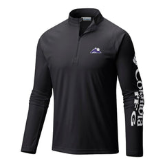 Colorado Rockies Columbia Terminal Tackle Omni-Wick Raglan Quarter-Zip Pullover - MLB Pullover
