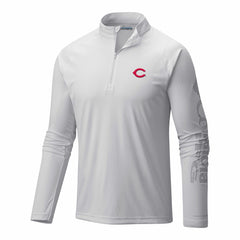 Cincinnati Reds Columbia Terminal Tackle Omni-Wick Raglan Quarter-Zip Pullover - MLB Pullover