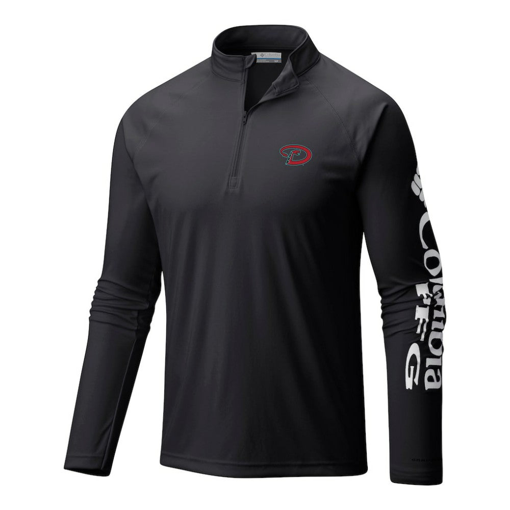 Arizona Diamondbacks Columbia Terminal Tackle Omni-Wick Raglan Quarter-Zip Pullover - MLB Pullover