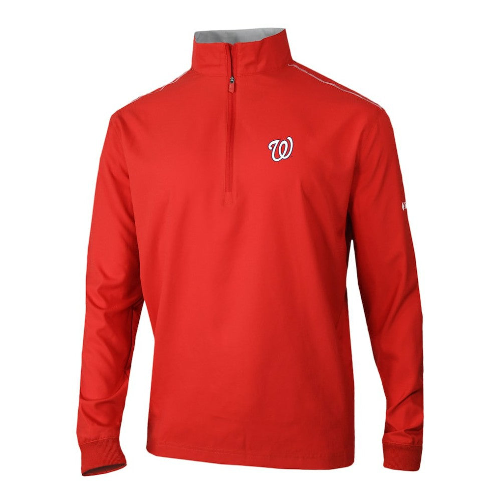 Washington Nationals Columbia Omni-Wick Bogey's Paradise Quarter-Zip Pullover - MLB Pullover
