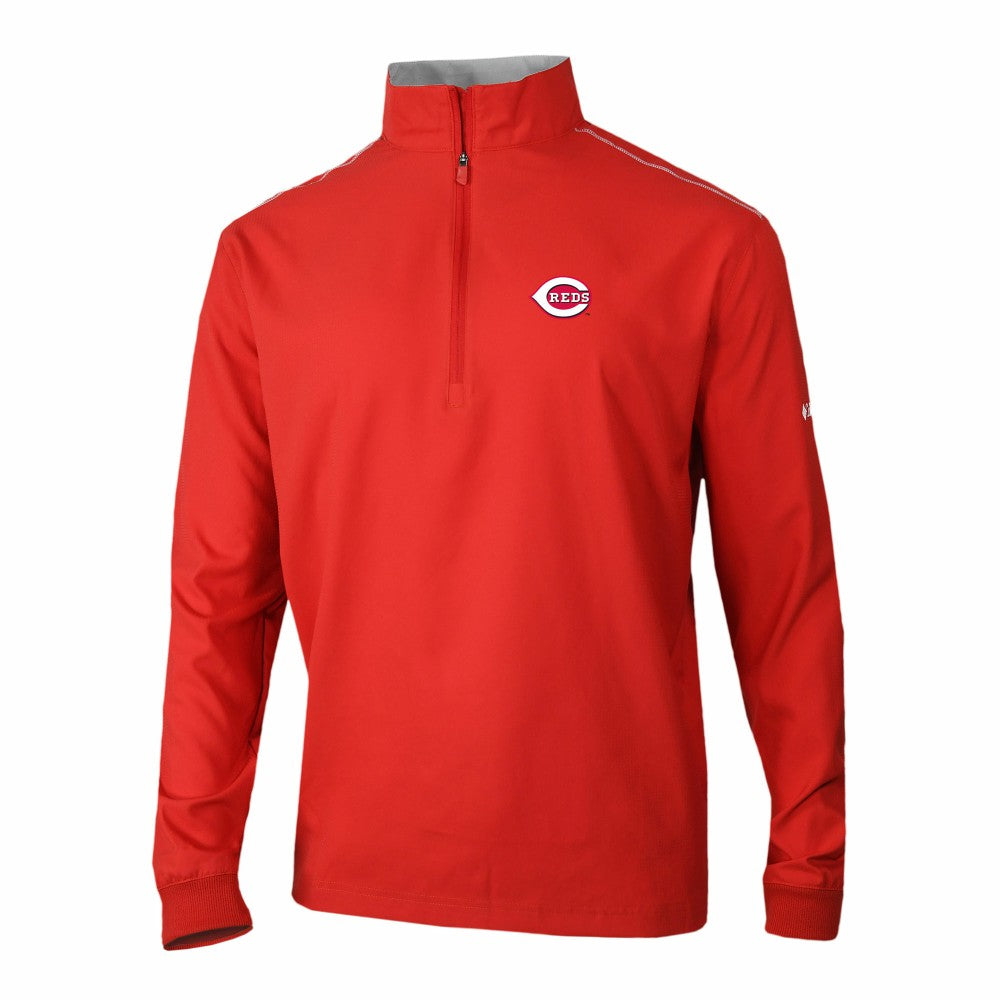Cincinnati Reds Columbia Omni-Wick Bogey's Paradise Quarter-Zip Pullover - MLB Pullover