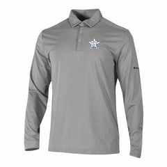 Houston Astros Columbia Omni-Wick Pin High Long Sleeve Polo - MLB