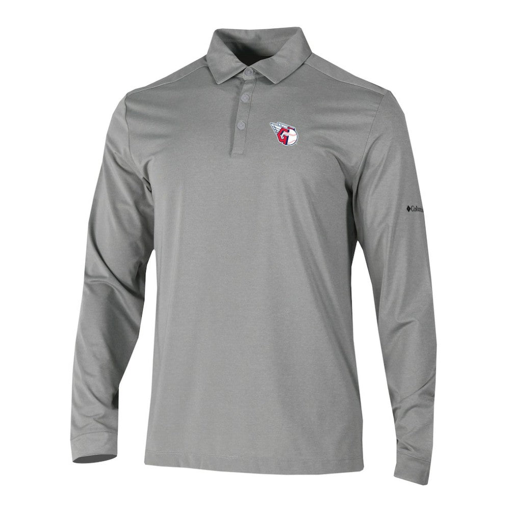Cleveland Guardians Columbia Omni-Wick Pin High Long Sleeve Polo - MLB
