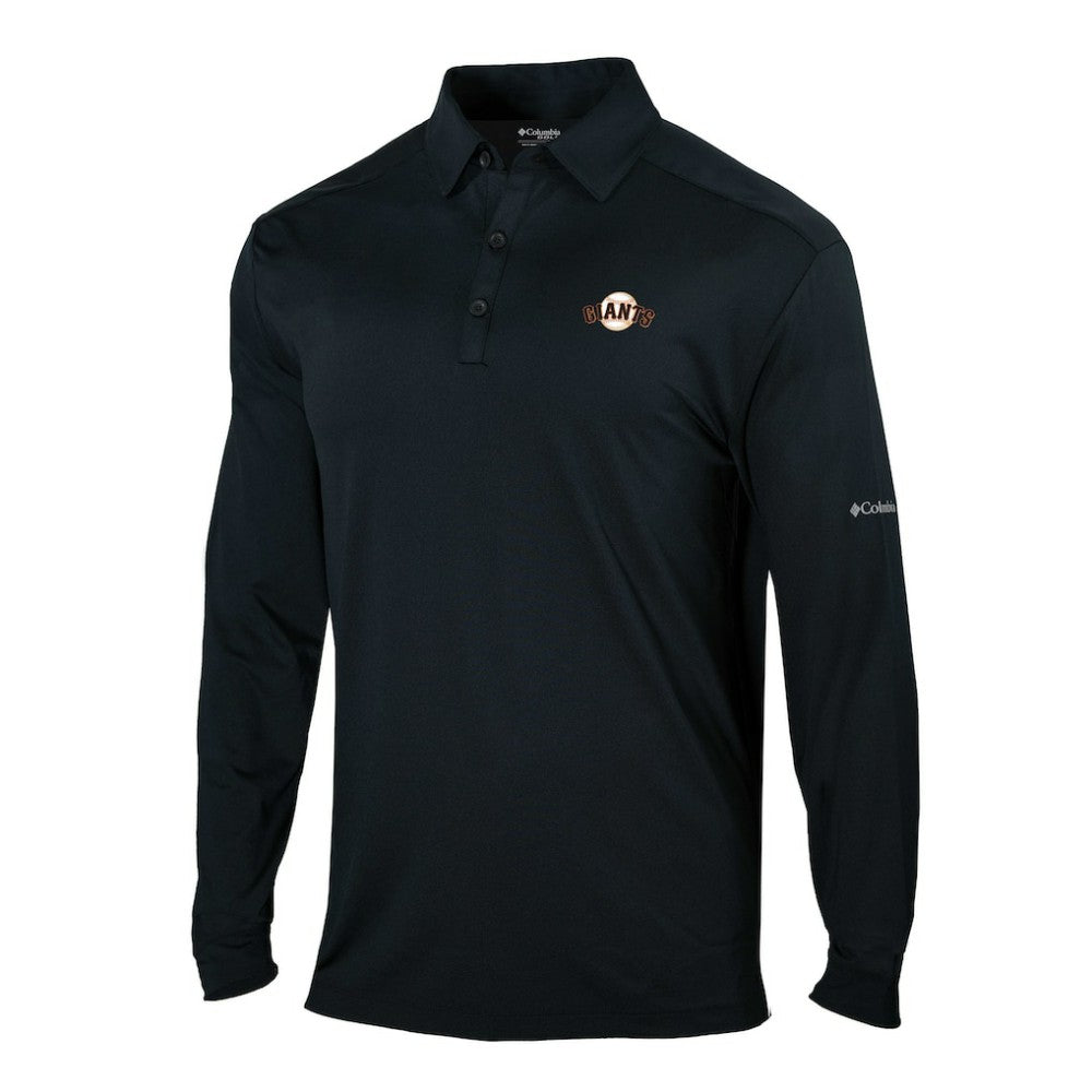 San Francisco Giants Columbia Omni-Wick Pin High Long Sleeve Polo - MLB