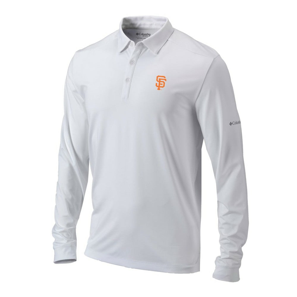 San Francisco Giants Columbia Omni-Wick Pin High Long Sleeve Polo - MLB