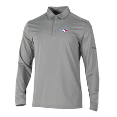Toronto Blue Jays Columbia Omni-Wick Pin High Long Sleeve Polo - MLB