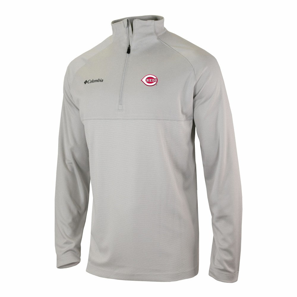 Cincinnati Reds Columbia Omni-Wick Raglan Rockin' It Quarter-Zip Pullover - MLB Pullover