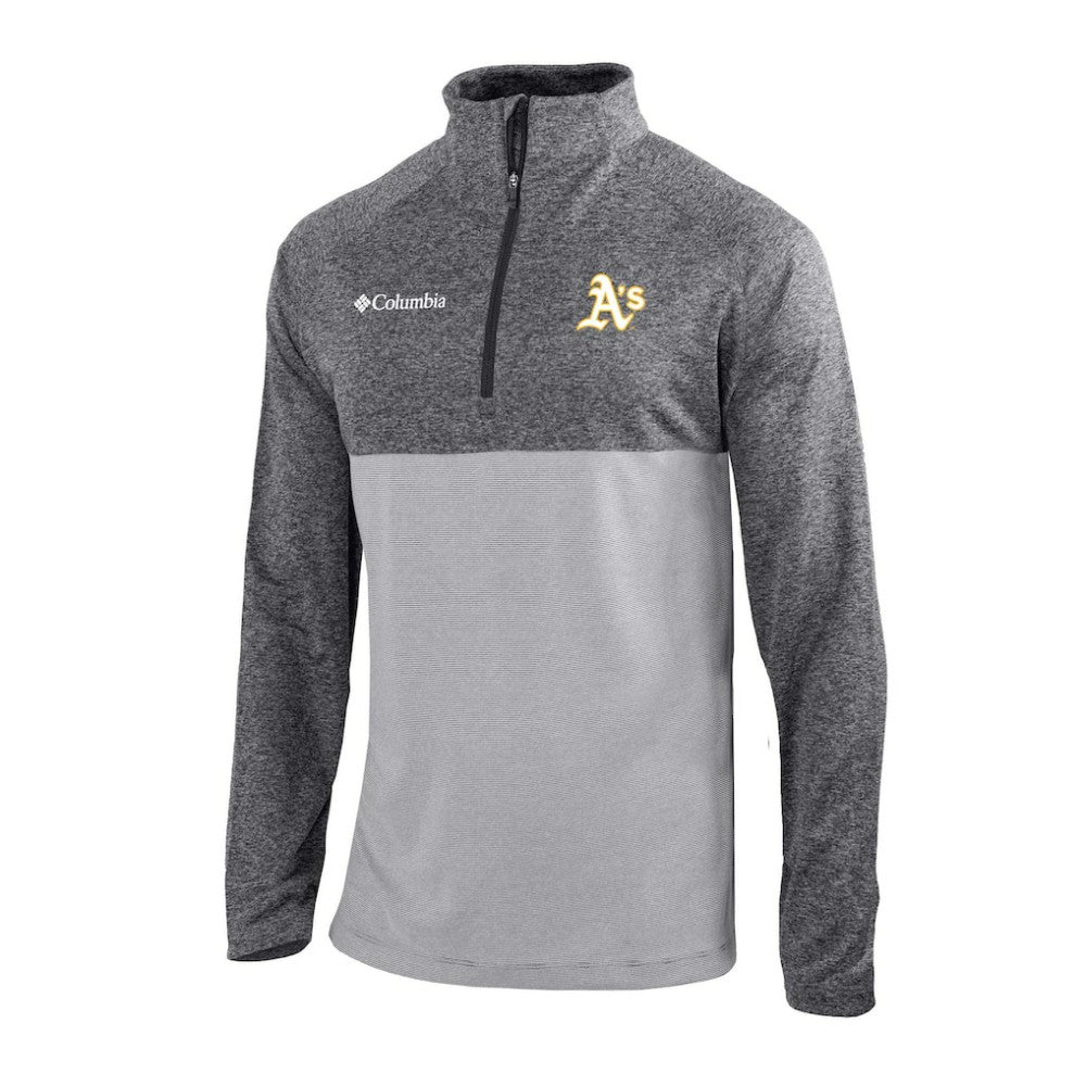 Athletics Columbia Omni-Wick Raglan Rockin' It Quarter-Zip Pullover - MLB Pullover
